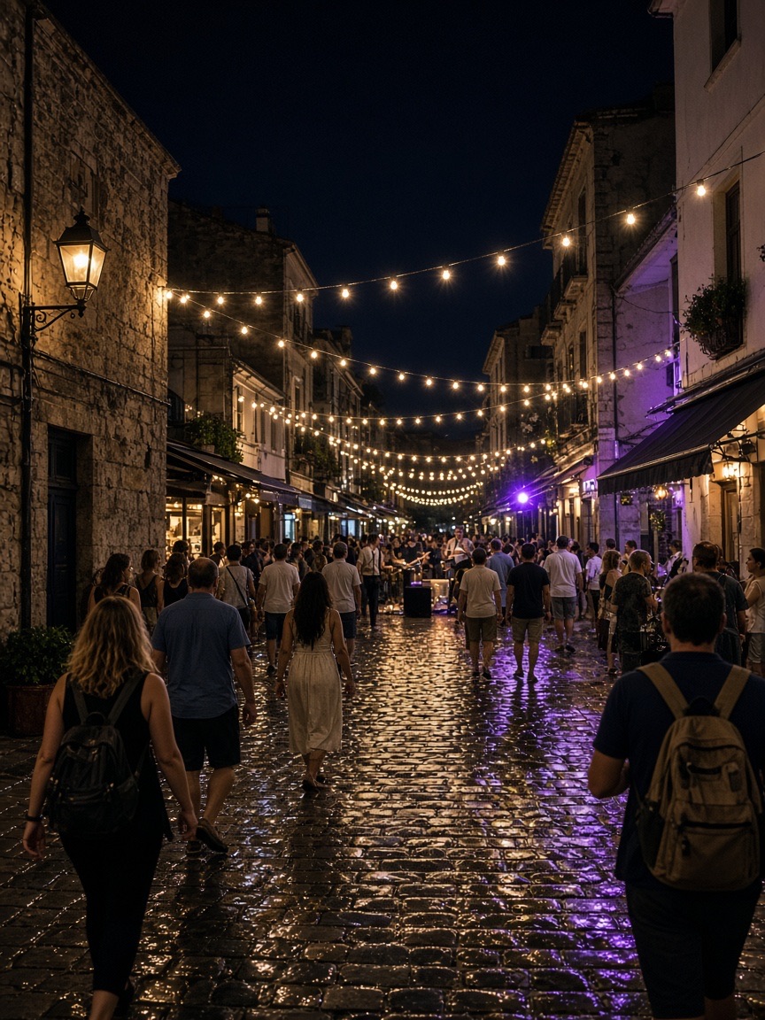 Location, festival street at night